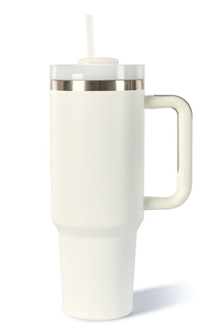 DCC Tumbler Water Bottle in White