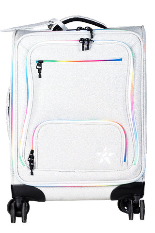 Opalescent Rebel Dream Luggage with Rainbow Zipper