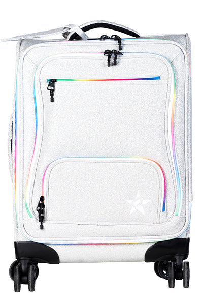 Opalescent Rebel Dream Luggage with Rainbow Zipper Rebel Athletic