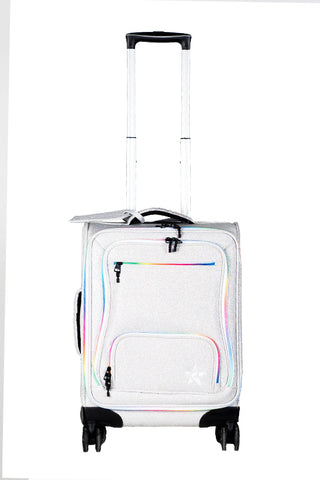 Opalescent Rebel Dream Luggage with Rainbow Zipper