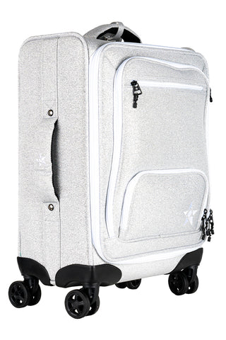 Opalescent Rebel Dream Luggage with White Zipper