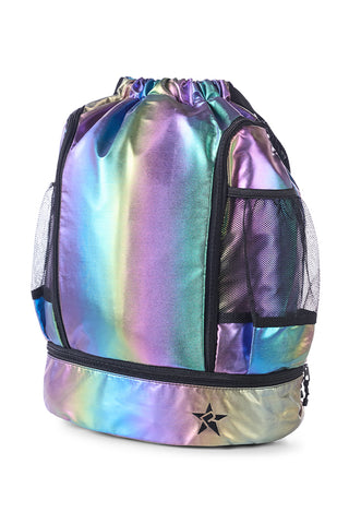 Rebel Drawstring Tote Bag in Cosmic Ink
