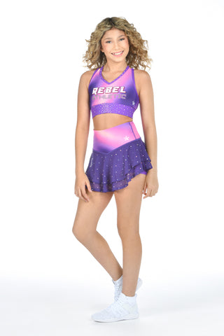 Dahlia Sports Bra in Ombre Plum