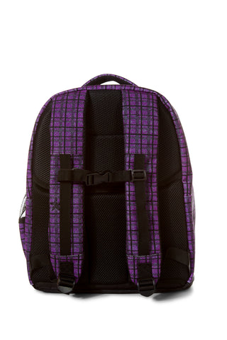 Purple Plaid Rebel Dream Bag Plus with Black Zipper