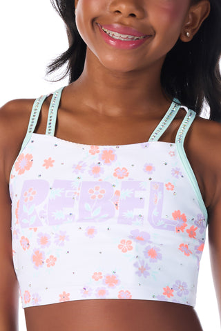 Elain Longline Sports Bra in Icy Mint