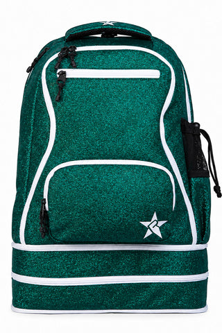 Emerald Green Rebel Dream Bag Plus with White Zipper