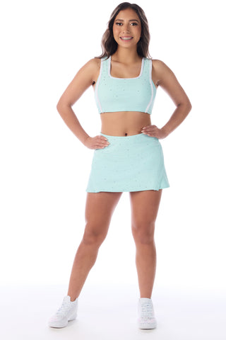 Emory Long Line Sports Bra in Cloud