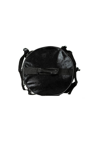 Faux Suede in Black Rebel Round Duffle Backpack