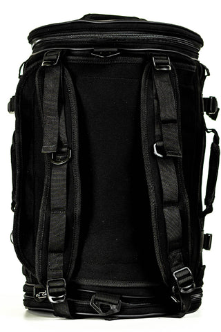 Neoprene in Black Rebel Round Duffle Backpack