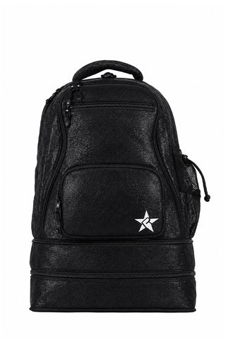 Faux Suede in Black Rebel Baby Dream Bag with Black Zipper