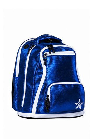 Faux Suede in Royal Blue Rebel Baby Dream Bag with White Zipper