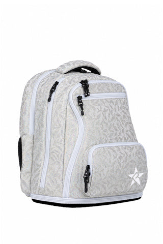 Feather in Opalescent Rebel Baby Dream Bag with White Zipper