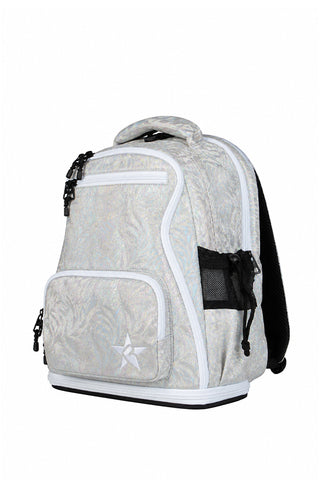 Feather in Opalescent Rebel Baby Dream Bag with White Zipper