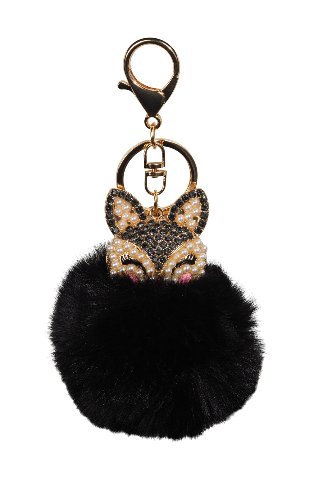 Fluff Crystal Fox Keychain in Black – Rebel Athletic