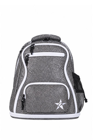 Gunmetal Rebel Baby Dream Bag with White Zipper