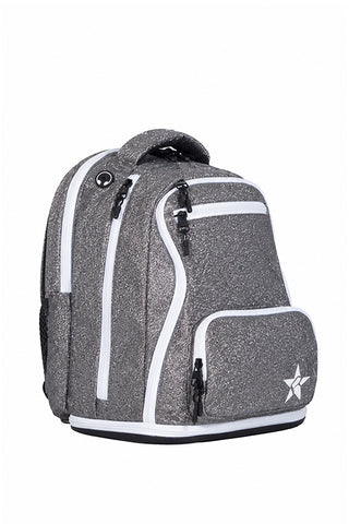 Gunmetal Rebel Baby Dream Bag with White Zipper
