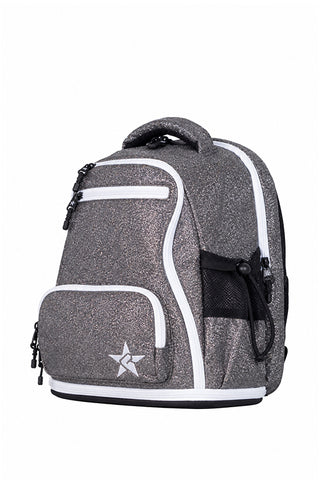 Gunmetal Rebel Baby Dream Bag with White Zipper