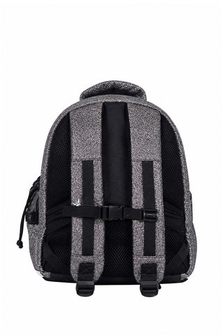 Gunmetal Rebel Baby Dream Bag with White Zipper