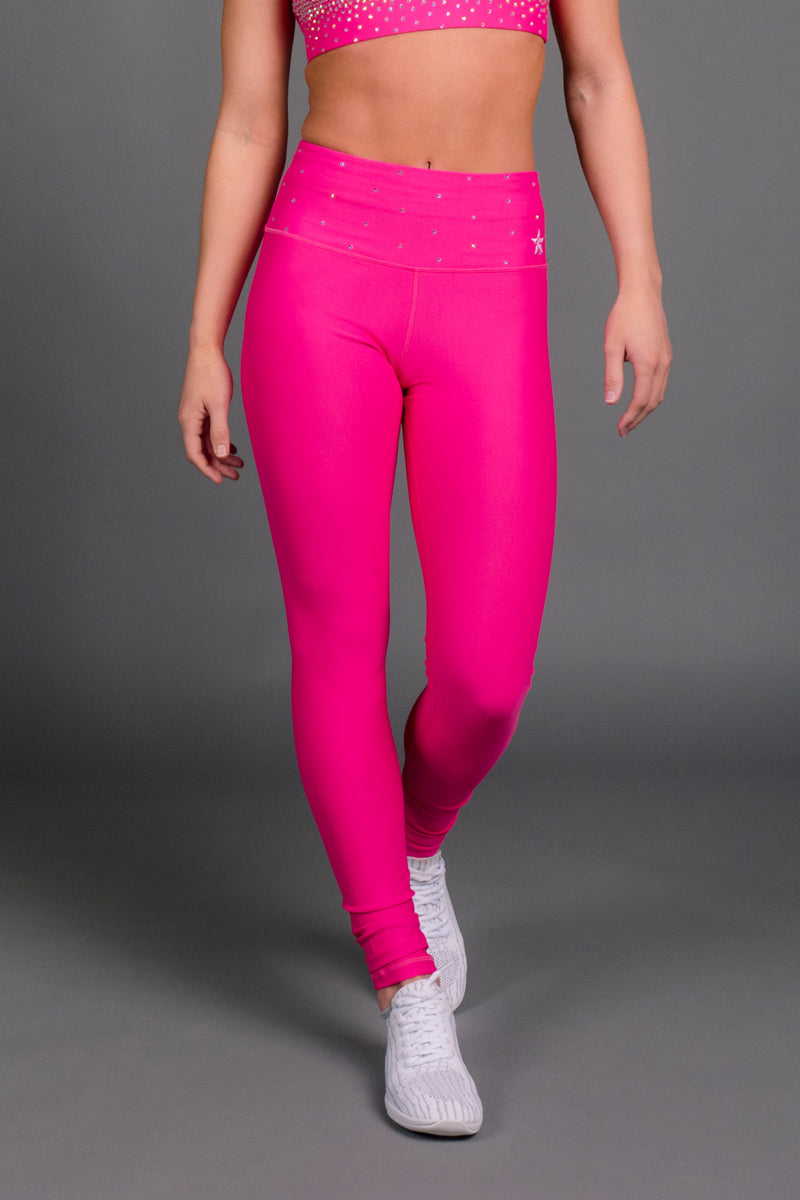 Equilibrium Activewear Lace up Legging L763 Pink Panther
