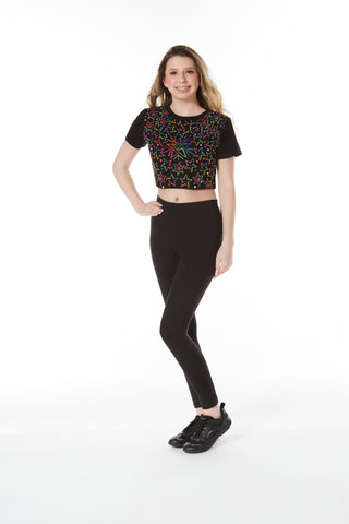 JewelLuxe Glow Getter Cropped Tee