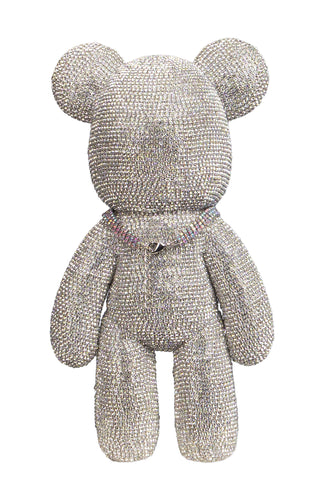 Rebel Collectable Crystal Bear in Silver