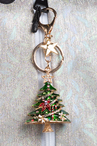 Crystal Christmas Tree Keychain