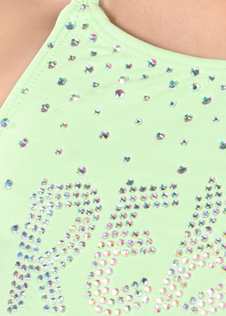 Kadie T-Back Sports Bra in Pistachio