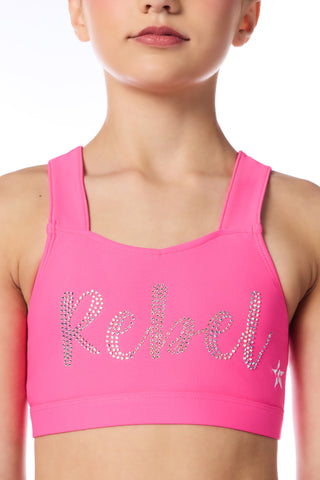 Kayla Sports Bra in Electric Pink