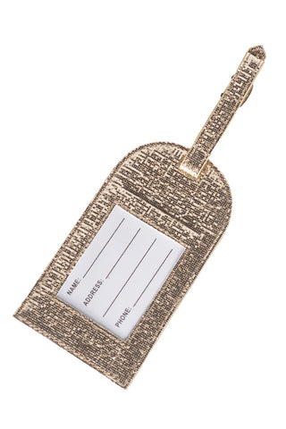 Tinsel in Gold Rebel Level Luggage Tag