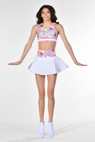 Layne Pleated Skirt in Check Us Out