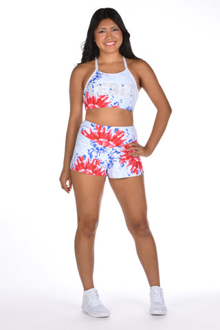 Liberty Sports Bra in Red White and Blue