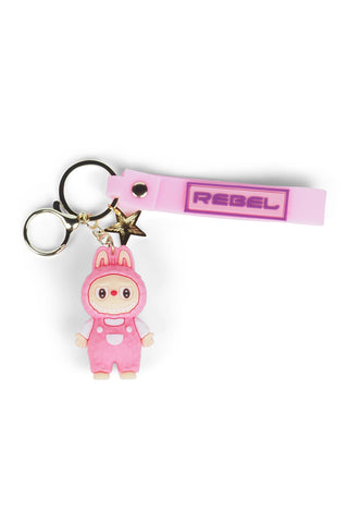Lil Rebel Keychain in Pink