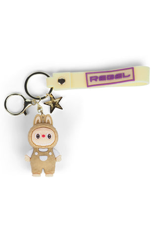 Lil Rebel Keychain in Tan