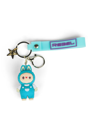 Lil Rebel Keychain in Teal