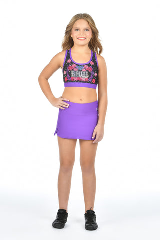 Linnea Sports Bra in Floral Plum