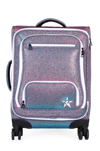 Vintage Mermaid Rebel Dream Luggage with White Zipper