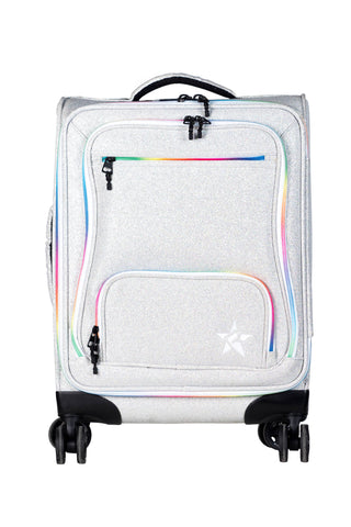 Opalescent Rebel Dream Luggage with Rainbow Zipper