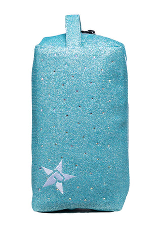 Pixie Dust with Crystal Scatter Rebel Makeup Bag with White Zipper