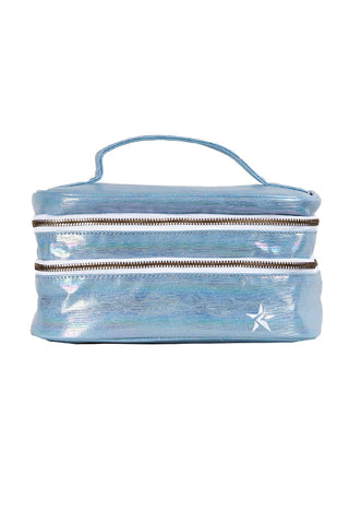 Luster in Cloud Rebel Glam & Go Travel Case with White Zipper