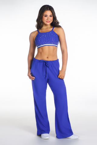 Odessa Sports Bra in Indigo Blue