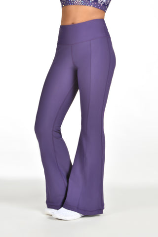 Maple Flare Leggings in Mulberry Purple