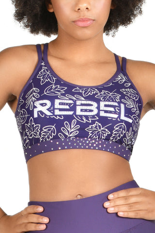 Maple Sports Bra in Mulberry Purple