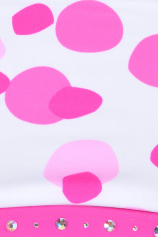 Marley Bikini Top in Polka Dot Pink