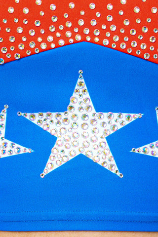 Miss America Teen x Rebel Star-Spangled Sparkle Longline Sports Bra