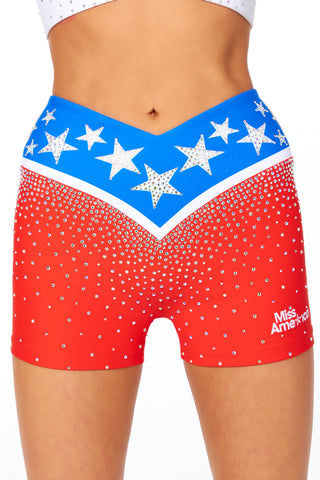 Miss America x Rebel SuperNova™ United We Shine Compression Short- FINAL SALE