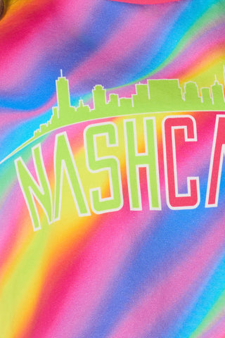 Nash Camp Cropped Tee in Tie-Dye Dream - SPECIAL ORDER