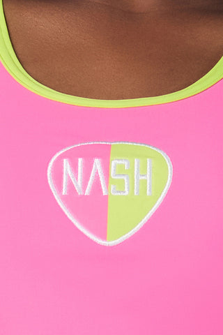 Nash Camp Longline Racer Back Sports Bra in Watermelon - SPECIAL ORDER