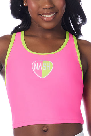 Nash Camp Longline Racer Back Sports Bra in Watermelon - SPECIAL ORDER