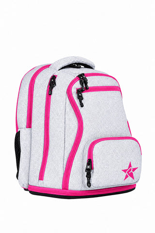 Opalescent Rebel Baby Dream Bag with Pink Zipper