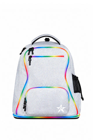 Opalescent Rebel Baby Dream Bag with Rainbow Zipper